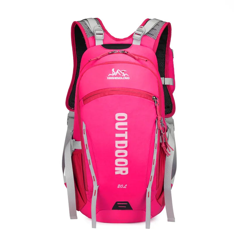 Lightweight breathable outdoor sports running backpack in black for cycling hiking and climbing