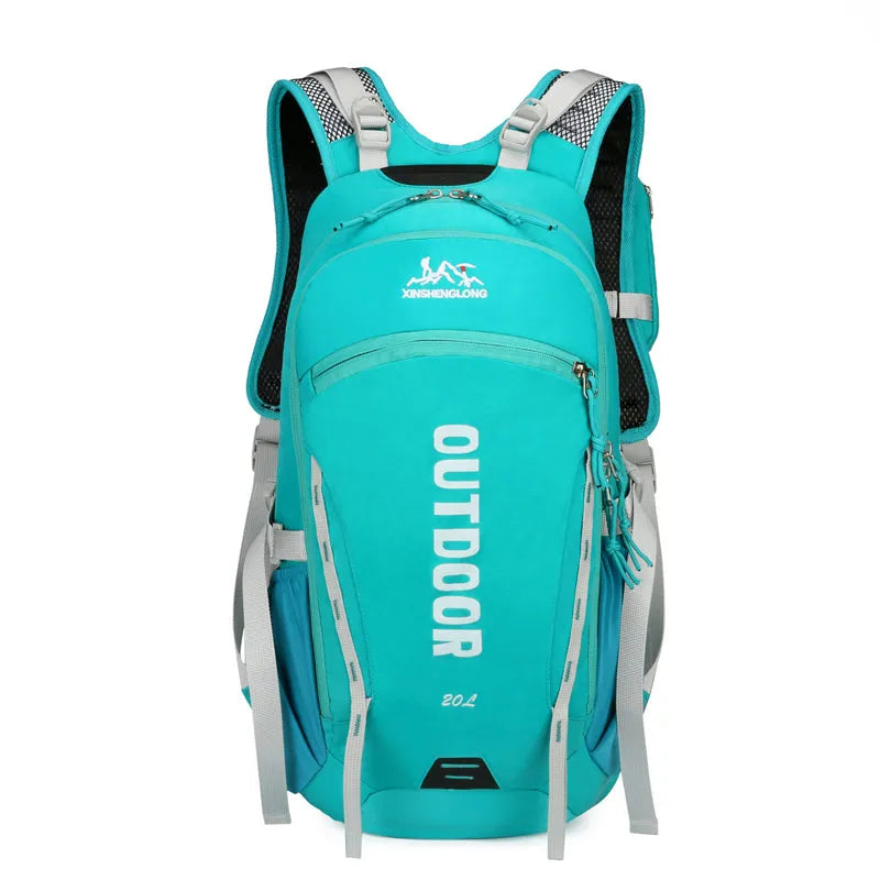 Lightweight breathable outdoor sports running backpack in black for cycling hiking and climbing