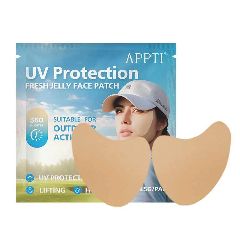 UV protection outdoor sports eye mask with adhesive shield in standard size packaging