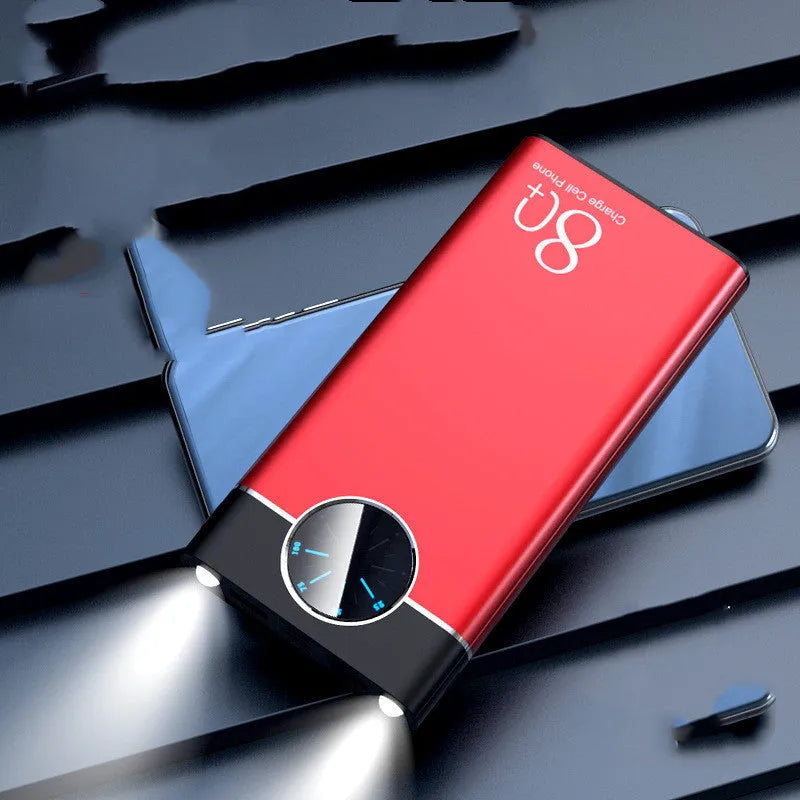 20000mAh fast charging power bank in alloy casing with LED flashlight