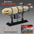 Kirov airship 795-piece plastic building block set with stand in colour box packaging