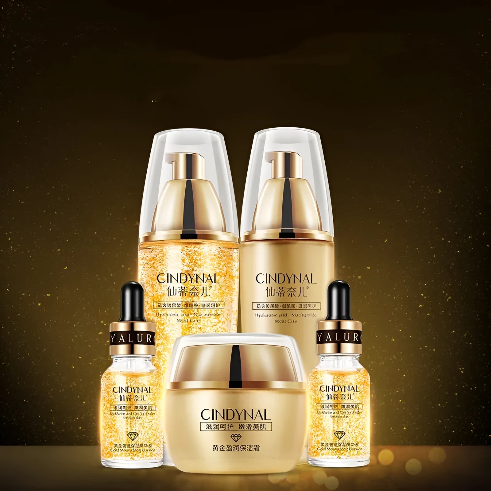 24k Gold Pet Skin Care Kit with facial care set for dogs and cats, 100ml 50g 15ml volumes