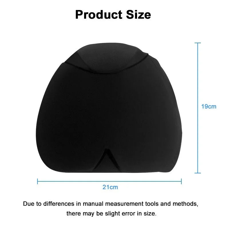 Simple solid colour cold compress cap in black, pink, or dark blue with enclosed design.
