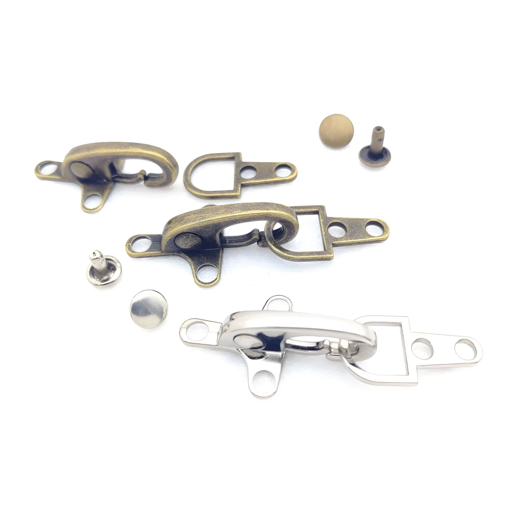 Aircraft-shaped zinc alloy hanging buckle in 5.85cm button size with metal finish options
