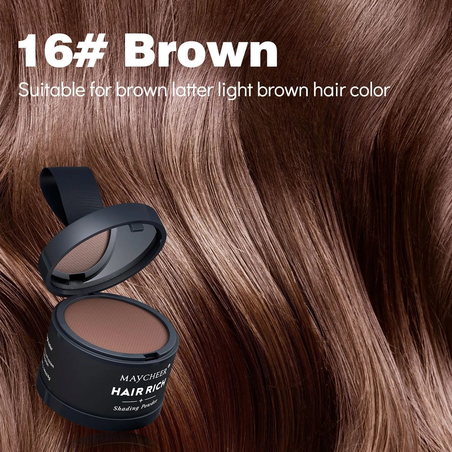 A plastic compact containing beige hairline sculpting contour powder for eyebrows.
