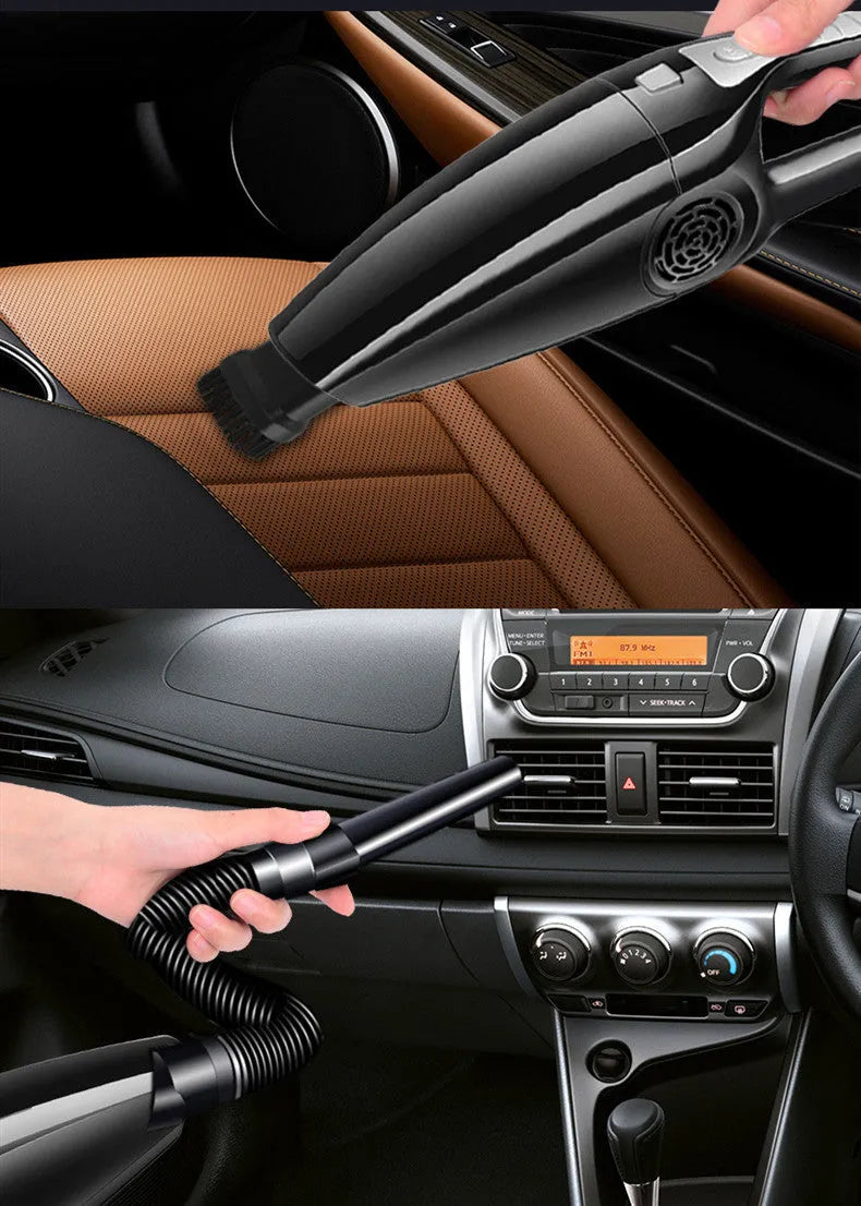 PoHigh Power Hypa eighth generation car vacuum cleaner in black or orange colour