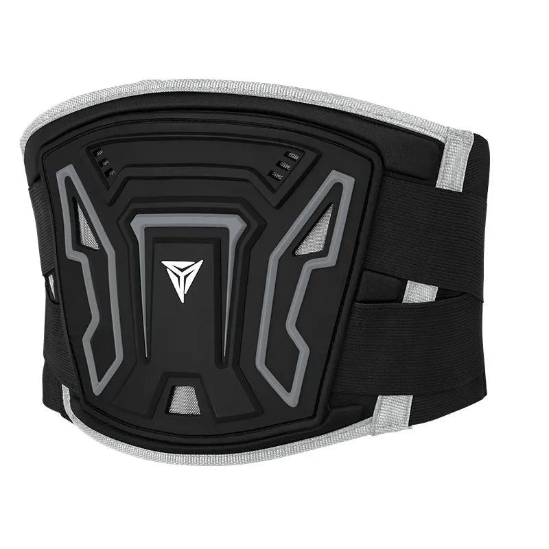 MDL1028 black and red motorcycle waist support harness for riding.