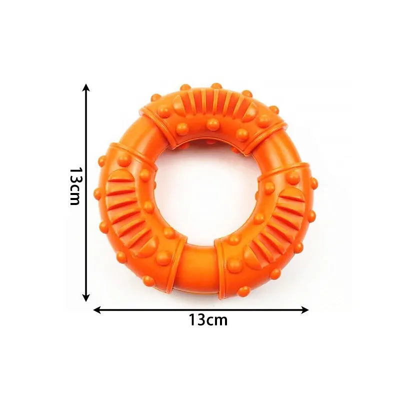Blue hollow rubber dog fetching stick toy for fetch games and water play