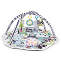 Baby ocean ball fence fitness frame fabric hexagon in ocean blue colour on a floor