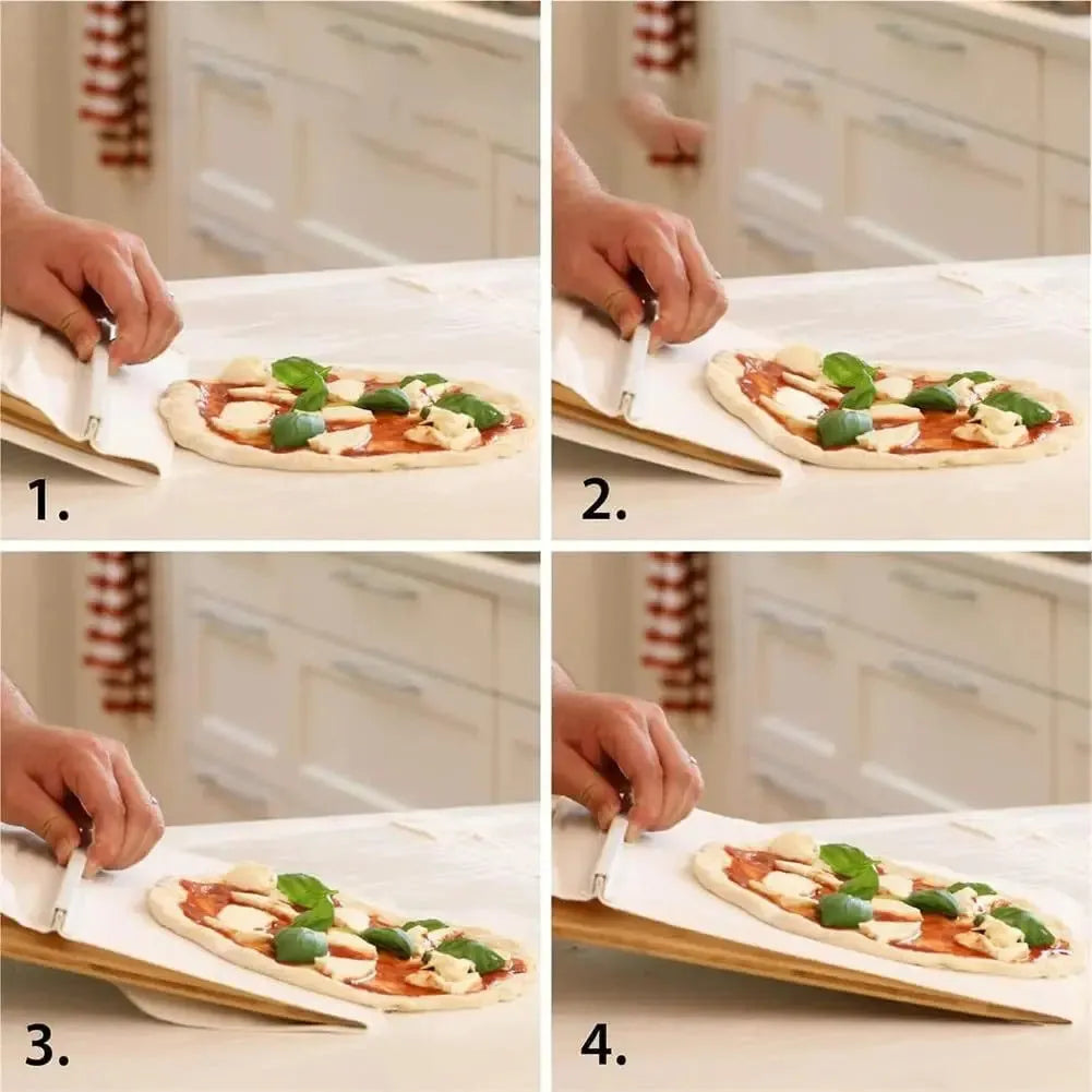 Food-grade PP pizza transfer shovel measuring 55x35cm with hanging hole