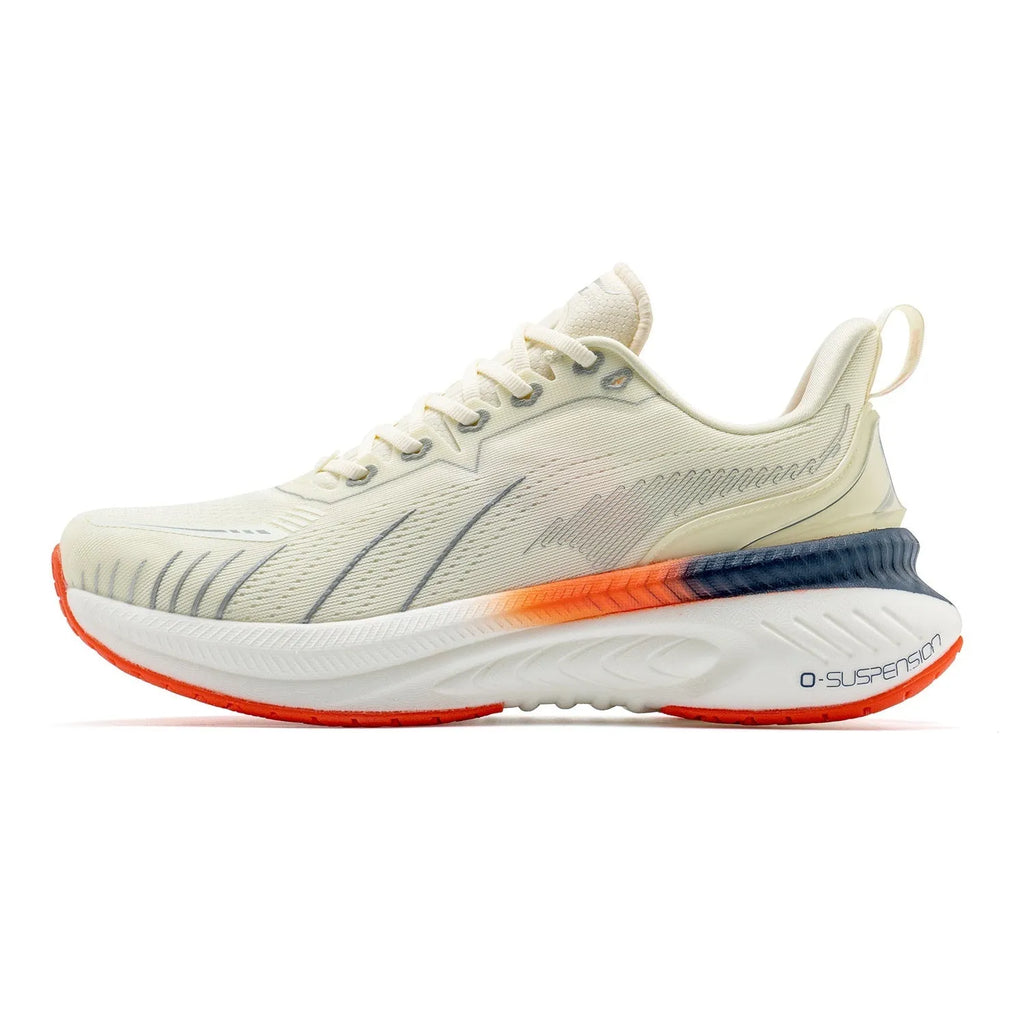 Low-top running shoes with PU mesh upper and rubber sole in multiple colour options