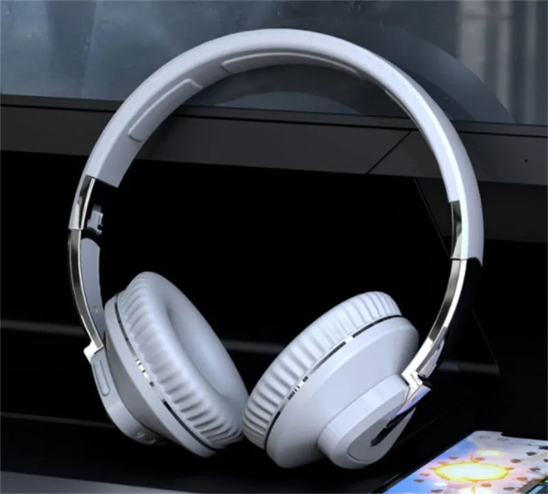 H3 Wireless Over-Ear Headset in black, white, blue, or khaki colours showing ear cups and cable ports.