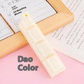 Chocolate themed ballpoint pen with 0.5mm bullet tip in plastic insert sleeve design