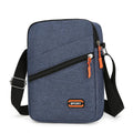 Ultra light Oxford cloth crossbody commuter bag in silver grey, black, or navy blue.