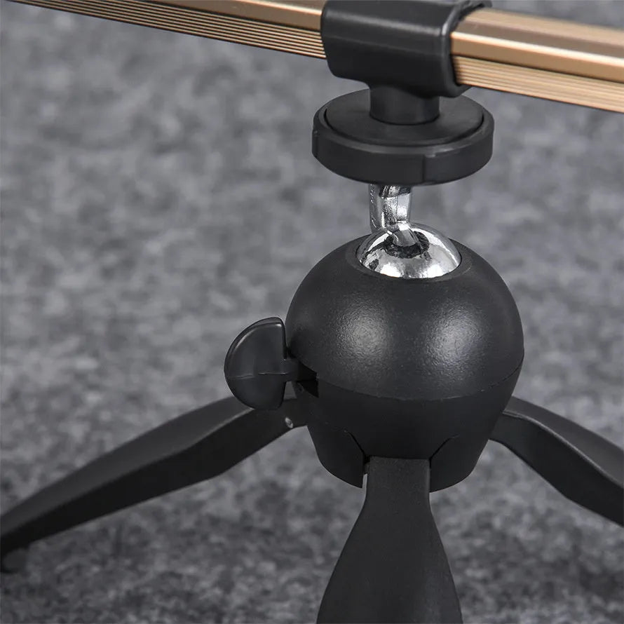 Aluminium alloy ice fishing triangle rod holder tripod bracket on ice.