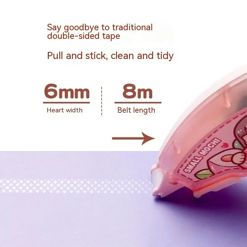 Dotting glue stationery adhesive in assorted fruit juice colours on a card pack.