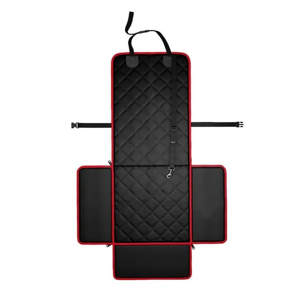 Big dog car seat pad with non-slip base, size 42x42x20cm, in black colour