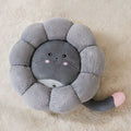 PV velvet cat nest mat pet bed in sunflower, dinosaur or chinchilla designs showing nest-style construction