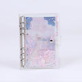 Metal binder shell with PVC cover in Alice Castle colour showing loose leaf binding and pull side bag