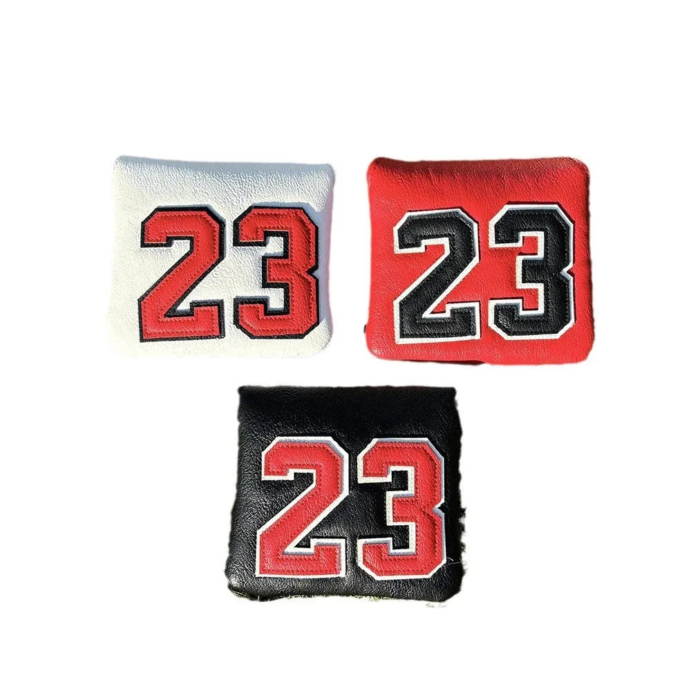 Set of four Ram PU golf club headcover sleeves for driver, fairway woods, and utility iron.