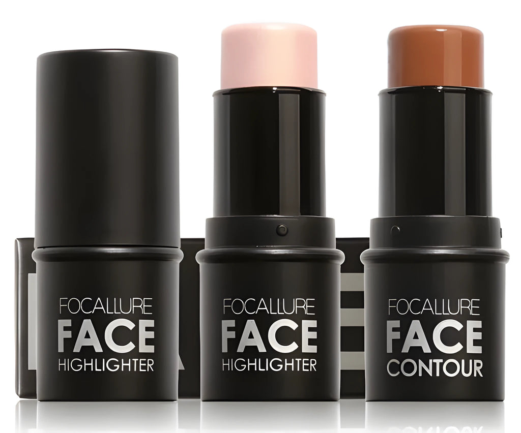 PERFECTION FACE CONTOUR HIGHLIGHTER cream stick for facial sculpting in four colour options.