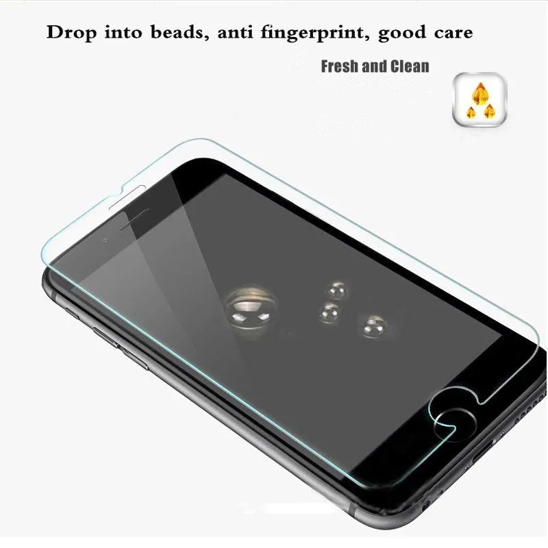 Tempered glass screen protector with 9H hardness for smartphone display protection