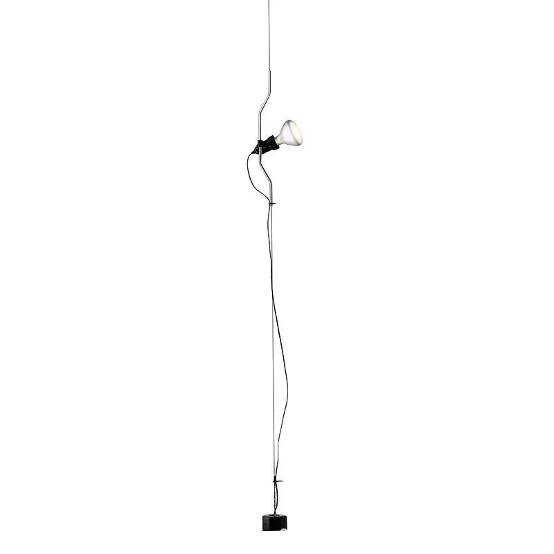 Italian adjustable small droplight alloy construction 3.5 m suspension wire modern simplicity black finish