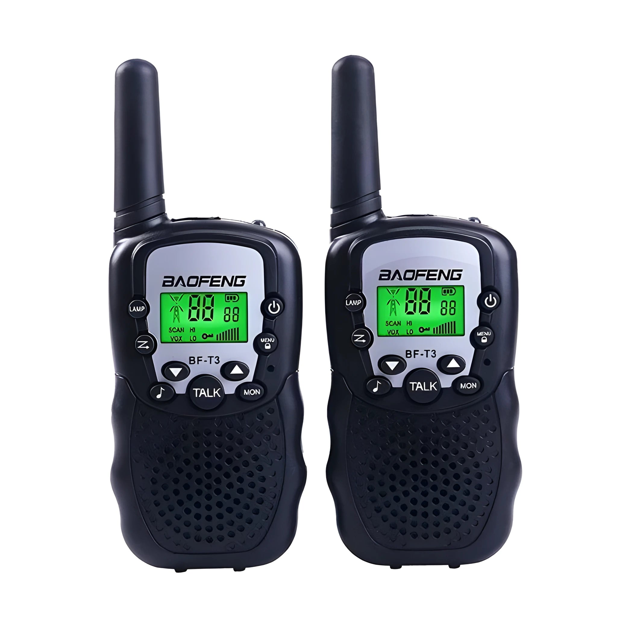 Children's walkie talkie set with 22 channels in blue colour for outdoor communication