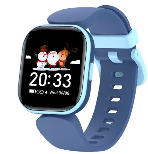 H39T blue smart children's watch with 1.4-inch screen on sporty TPU wrist strap