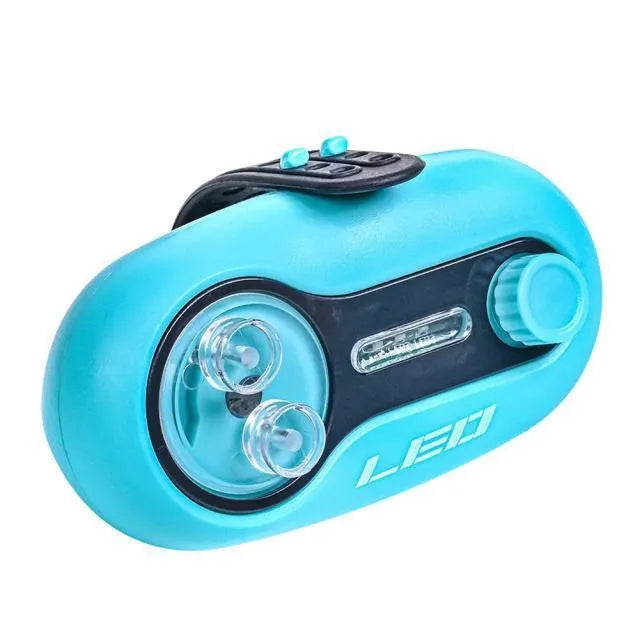 Telescopic fishing rod alarm with automatic signal induction lamp for night fishing