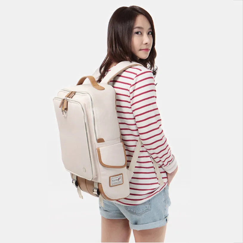 Oxford cloth Korean style backpack in Army Green colour with 30x16x46cm dimensions