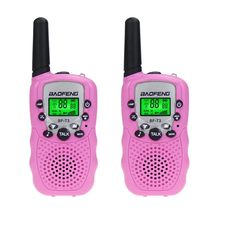 Children's walkie talkie set with 22 channels in blue colour for outdoor communication