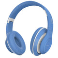 Blue and red Bluetooth wireless stereo headset with bilateral ear design