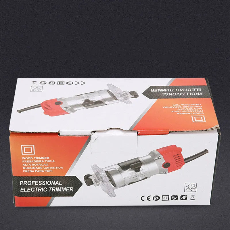 800W electric wood polishing trimmer tool with aluminum casing and power cord