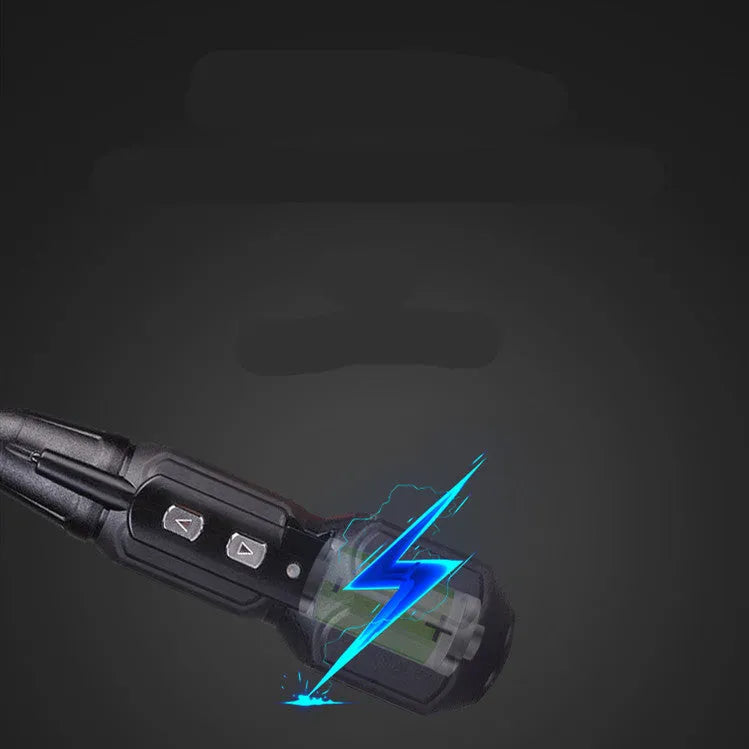 Alloy steel straight handle electric screwdriver in black and blue with 36V lithium battery