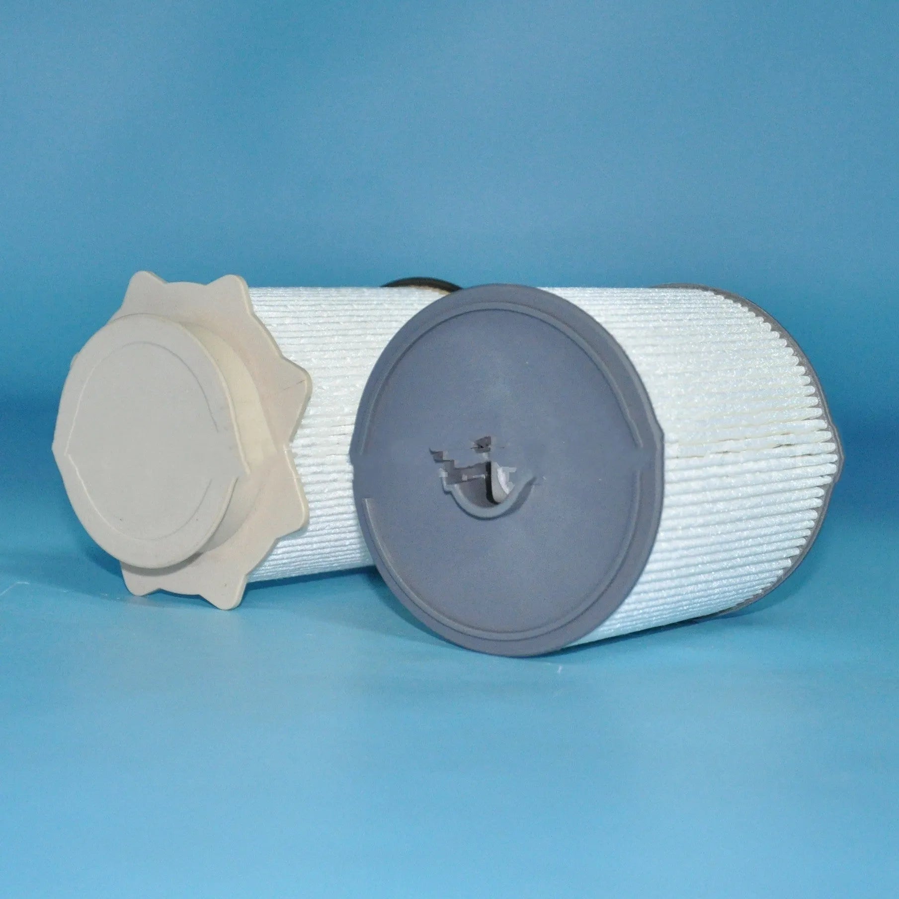 White fuel filter kit for RAM diesel trucks with nitrile rubber seal.