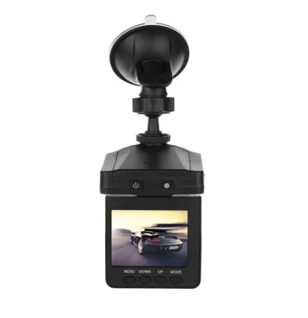 H198 model car dash camera with 2.4-inch screen and infrared lights for night vision recording.