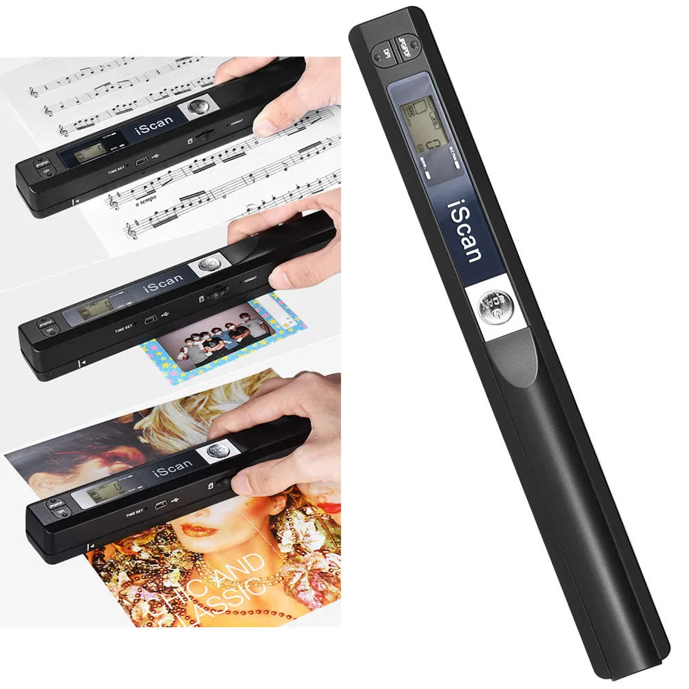 Handheld wireless barcode scanner in multiple colour options for portable inventory management