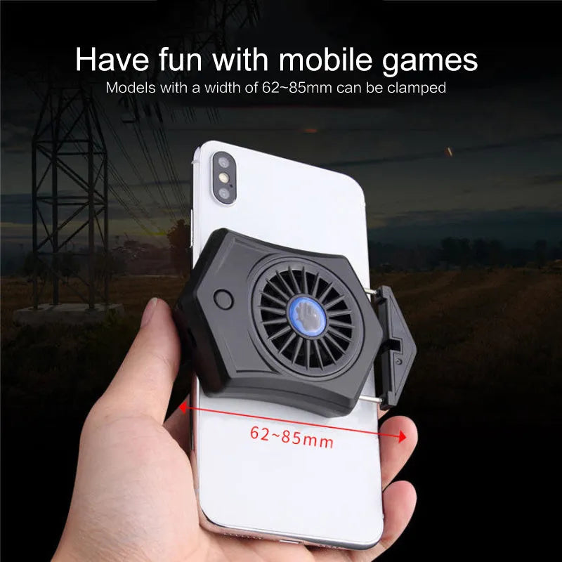 Black and white mobile phone radiator with USB connector for gaming console use
