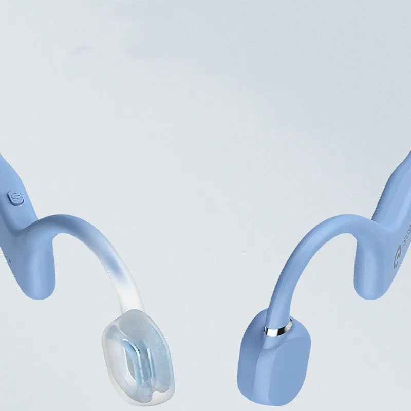 Bone conduction Bluetooth wireless sports headset in six colours with neckband design for running activities
