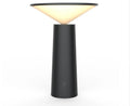 Black or white USB rechargeable LED desk lamp with touch sensor and adjustable flip head