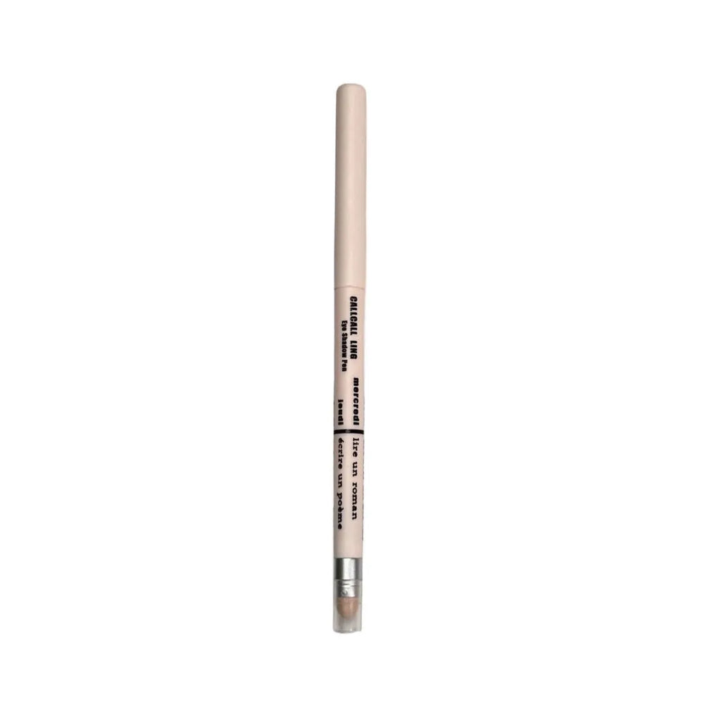 Waterproof brightening 2-in-1 eyeliner and eye shadow pen in multiple colour options on a white background.
