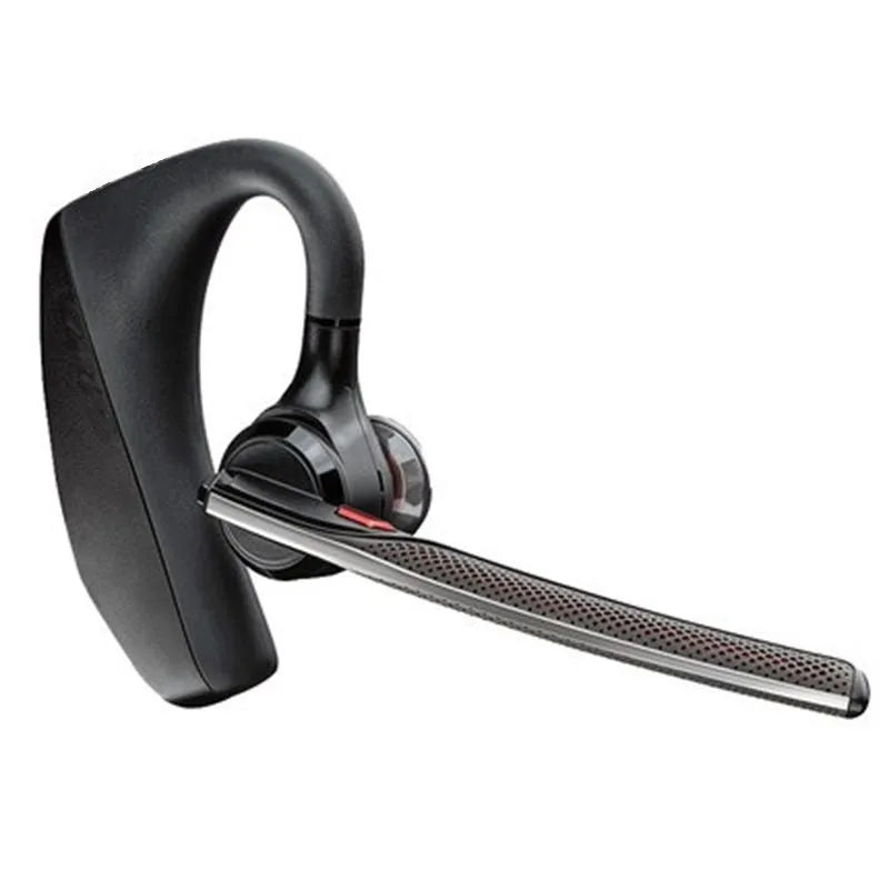 Black plastic Bluetooth sports headphones showing a simple design and USB charging port.