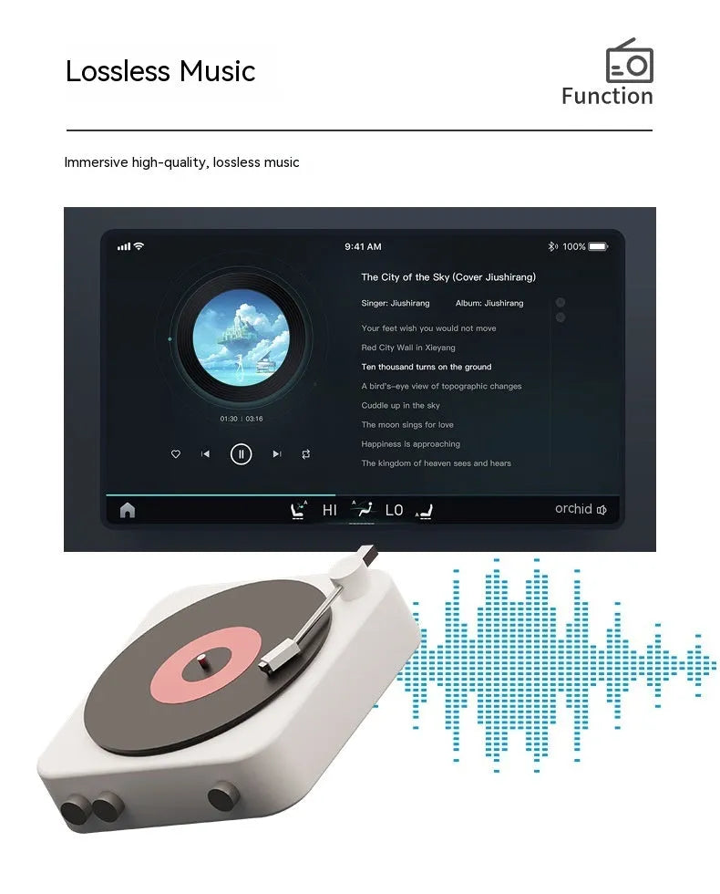 7-inch vehicle MP5 player with LCD screen and mounting bracket for car installation
