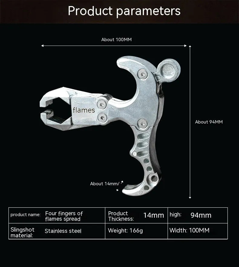 Alloy release aid with two-axis harpoon clip for crossbow and archery use