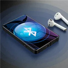 X20 Bluetooth touch screen MP3 MP4 Walkman with 4-inch display, 16GB storage, and black body