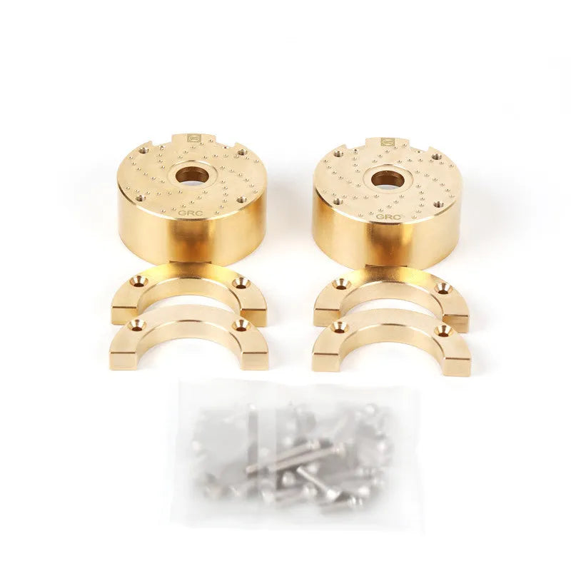 Brass gearbox cover accessory for metal toy axle door side assembly