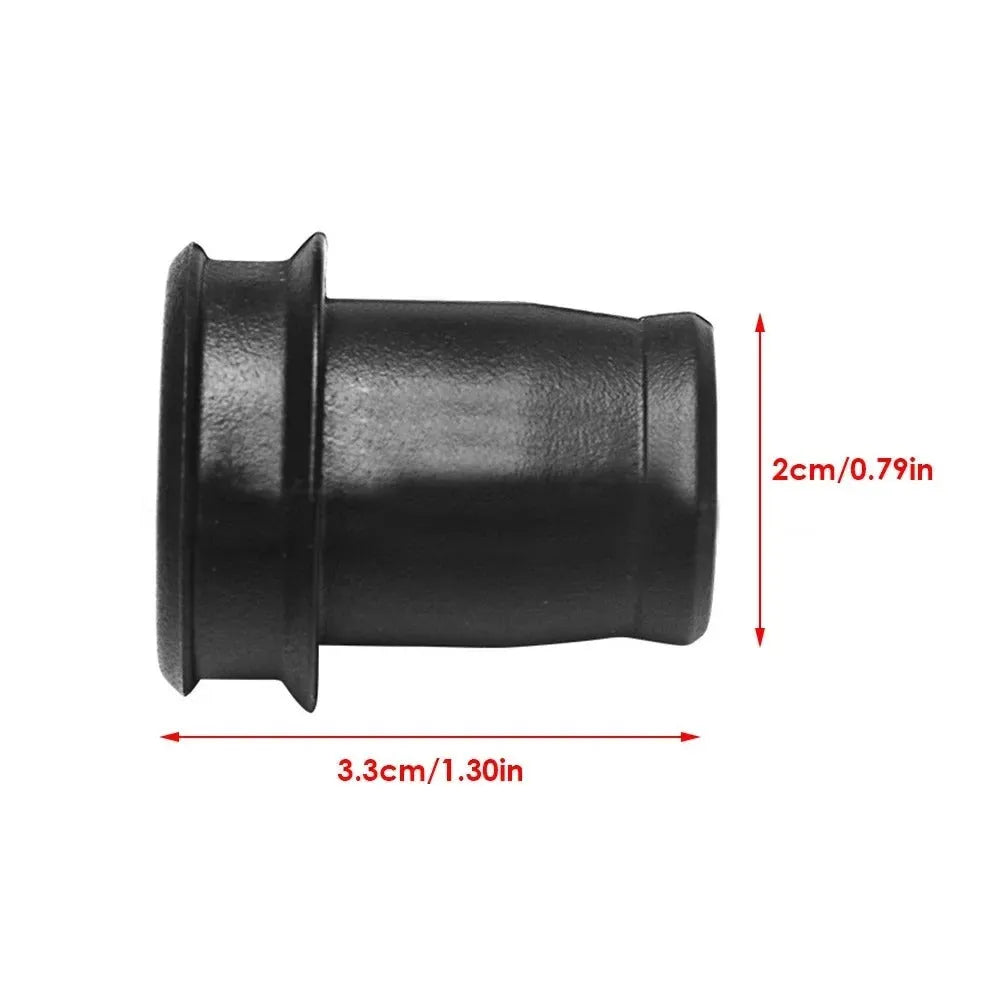 Black PVC car cigarette lighter dust plug measuring 33cm long