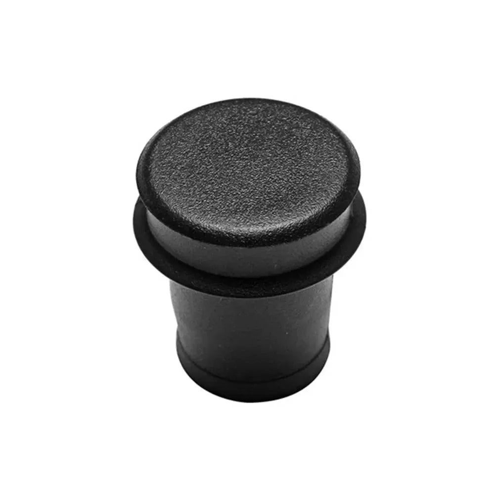 Black PVC car cigarette lighter dust plug measuring 33cm long