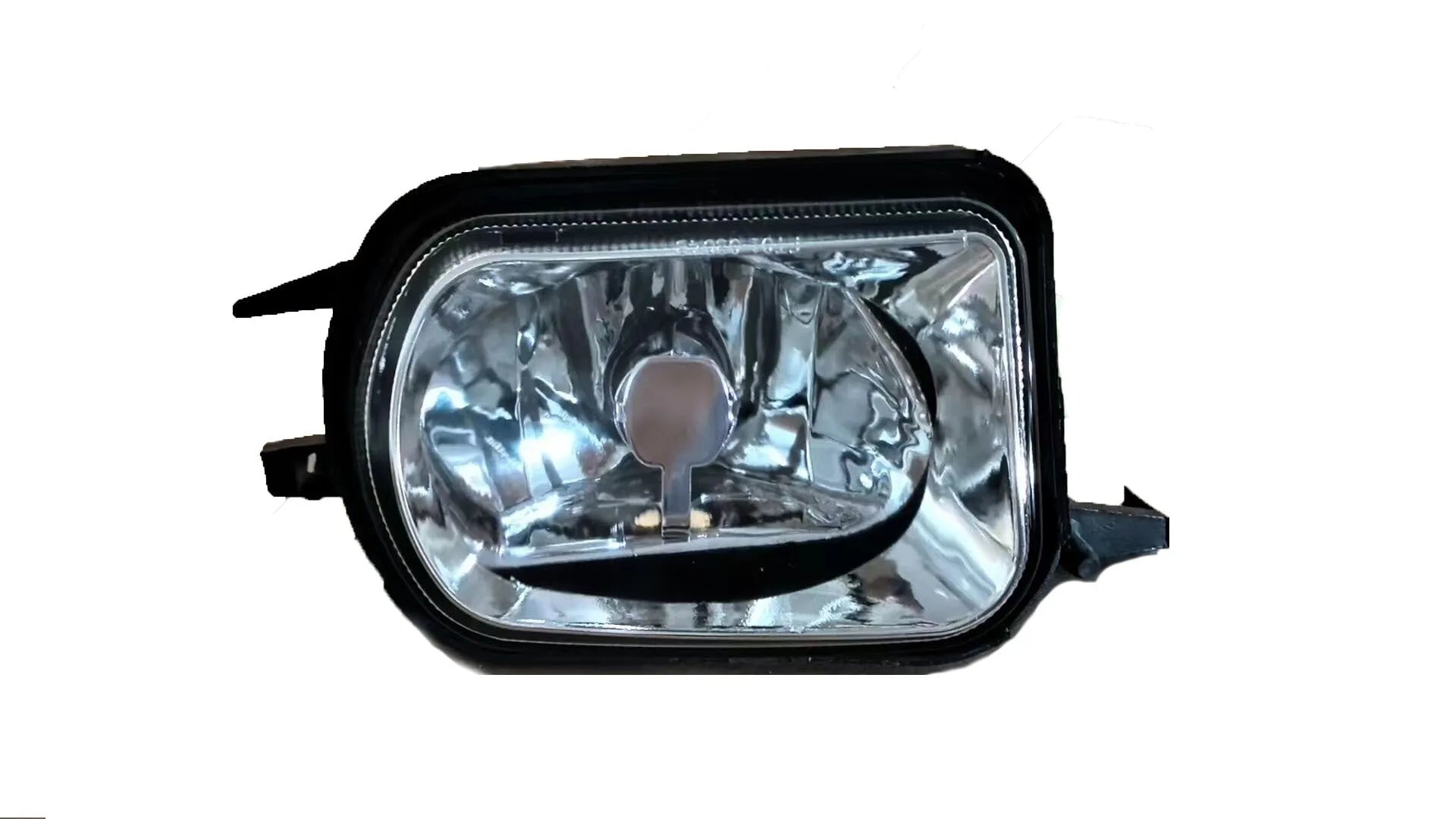 Mercedes-Benz W203 front fog and daytime running lamp replacement assembly, plastic housing.